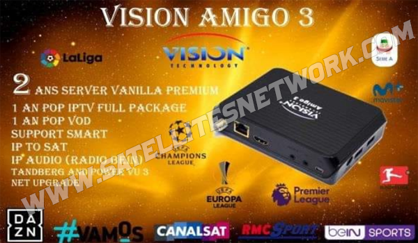 VISION AMIGO 3 RECEIVER NEW SOFTWARE 2023