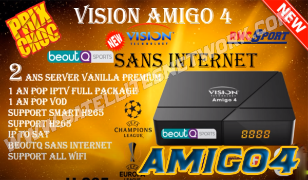 VISION AMIGO 4 RECEIVER NEW SOFTWARE 2023